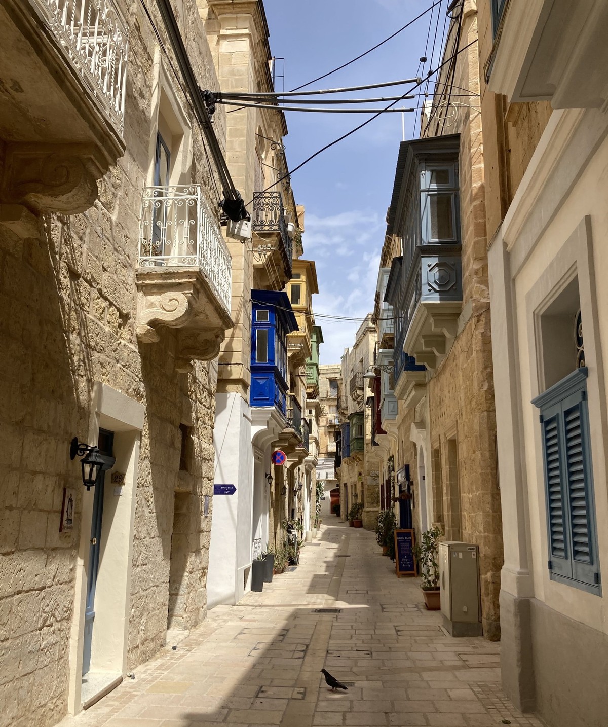 Malerische Gasse in Birgu.