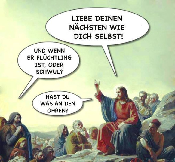 Wenn Politiker von Â«christlichen WertenÂ» sprechen: Was zum Teufel soll das eigentlich sein?
Wahre christliche Werte vermitteln wir im Leben, durch unser Verhalten. Zum Beispiel in der Frage der FlÃ¼ ...