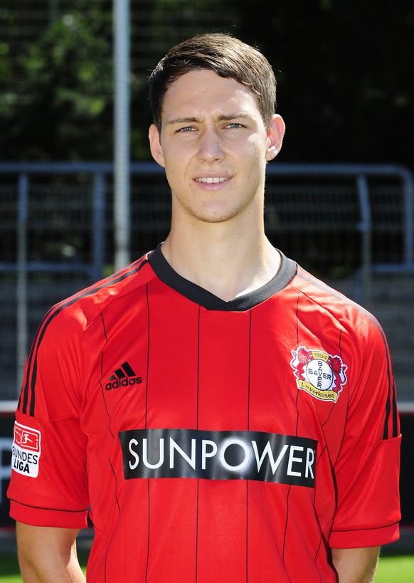 Portrait of central defender Philipp Wollscheid of the German Bundesliga soccer club Bayer 04 Leverkusen taken during the team presentation on Wednesday, August 1, 2012 in Leverkusen, Germany. (AP Pho ...