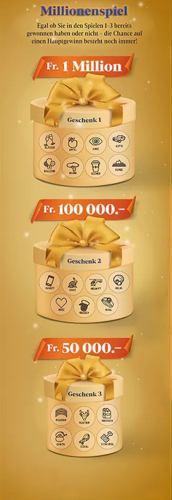 Swisslos Adventslos 2022 game 4 million game