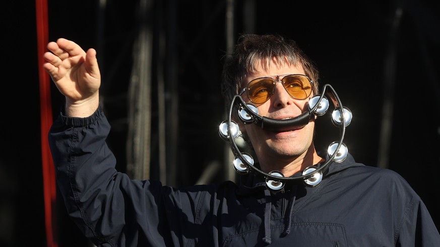 epa10735490 British artist Liam Gallagher performs during a concert in the framework of Mad Cool Festival in Madrid, Spain, 08 July 2023 (issued 09 July 2023). EPA/Kiko Huesca