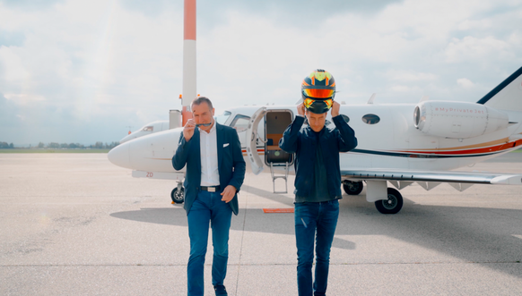 Bernhard Fragner, Gründer des Privatjet-Charterers Globeair mit Sitz in Österreich.