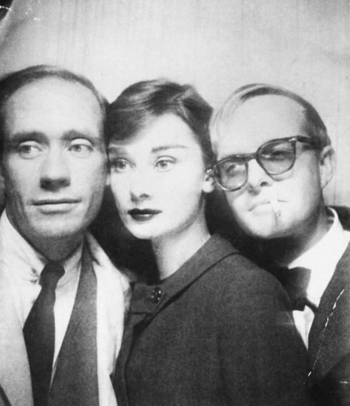 These photobooth frames of Mel Ferrer, Audrey Hepburn, and Truman Capote were taken in New York in 1957
In 1957, Richard Avedon accepted a friendly challenge from his editorial colleagues at Esquire m ...