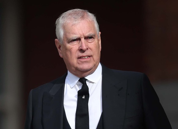 epa12461095 (FILE) - Britain's Prince Andrew departs Westminster Cathedral in London, Britain, 16 September 2025 (reissued 17 October 2025). Prince Andrew gives up his title of the Duke of York a ...