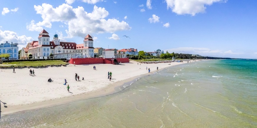 Die Ortschaft Binz auf Rügen.