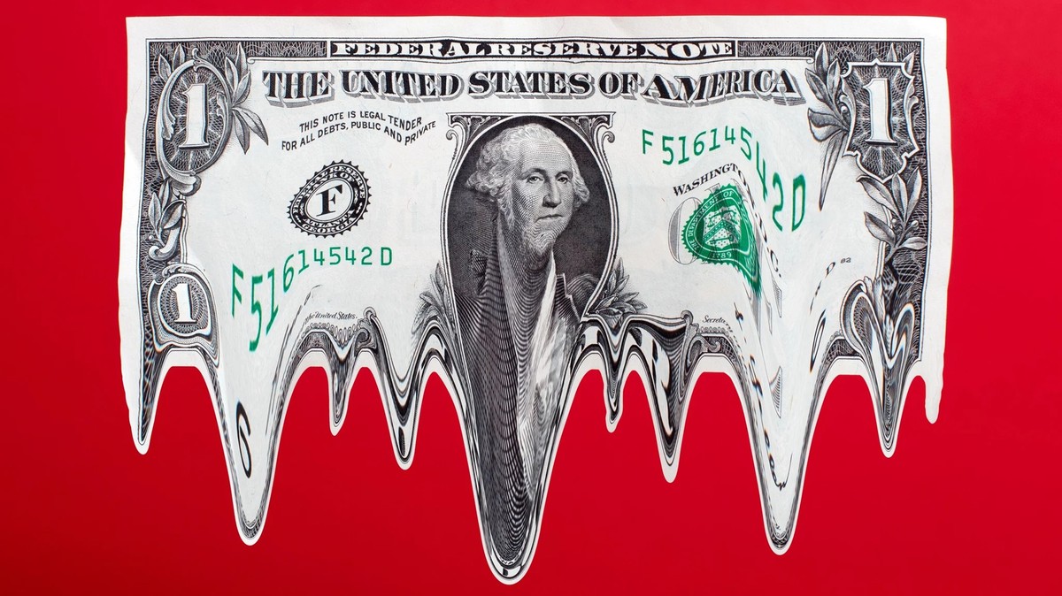 Wie viel bleibt vom Dollar übrig? Sein Ansehen und sein Wert schmilzt dahin.