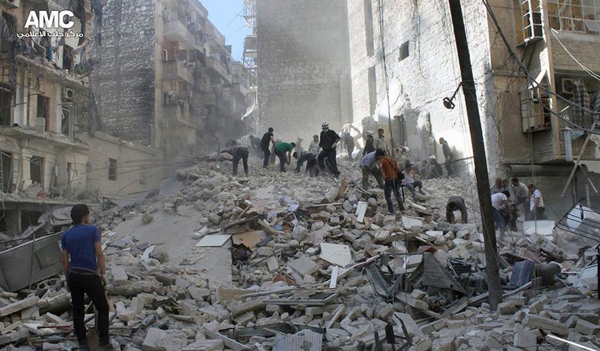 Aleppo: Die einst stolze syrische Stadt wurde in vier Jahren Bürgerkrieg dem Erdboden gleichgemacht.<br data-editable="remove">