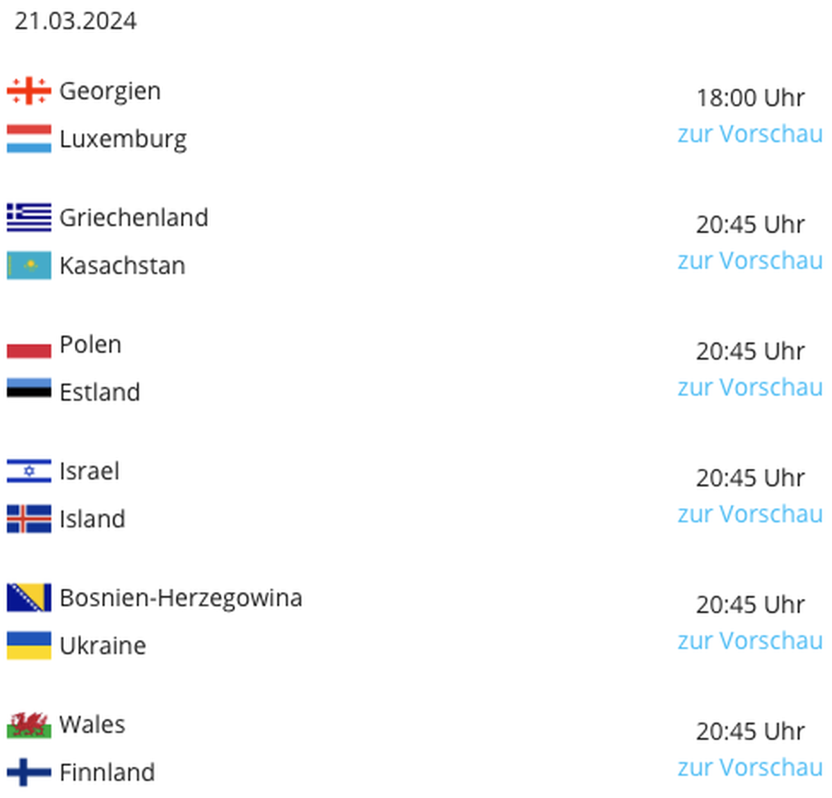 Die Halbfinals der EM-Playoffs