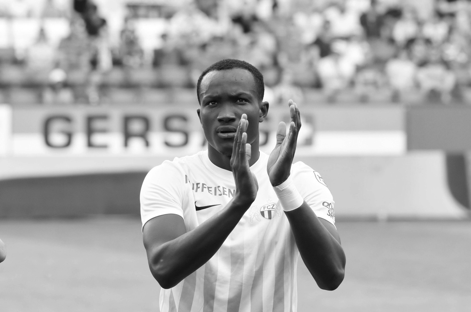 22.04.2018 Luzern, Fussball Herren Super League ,Saison 2017/2018 ) FC Luzern - FC Zuerich. Bild zeigt Raphael Dwamena (FC Zuerich) Einzelbild Aktion *** 22 04 2018 Lucerne Soccer Men Super League Sea ...