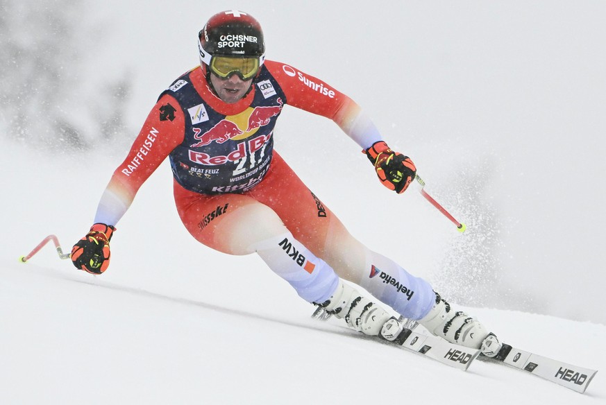 ABD0065_20230121 - KITZB�HEL - �STERREICH: Beat Feuz (SUI) am Samstag, 21. J�nner 2023, w�hrend der Weltcup - Abfahrt der M�nner auf der Streif in Kitzb�hel. - FOTO: APA/HANS KLAUS TECHT