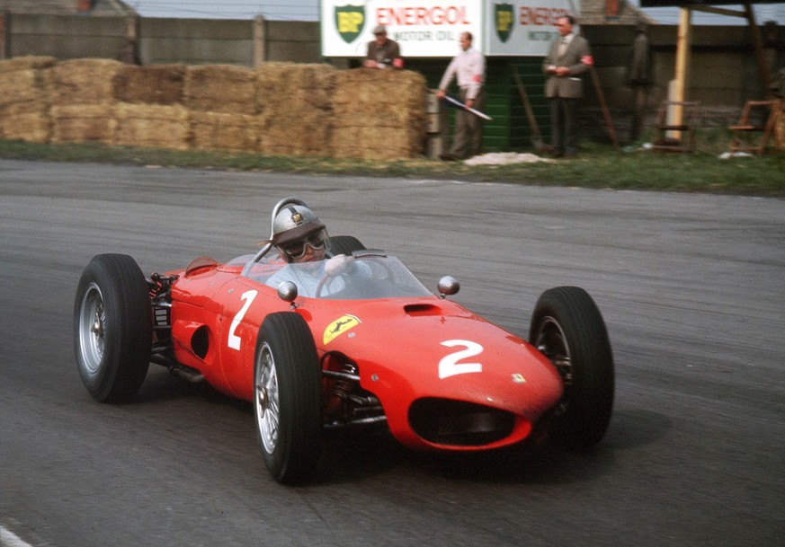 Aintree, Great Britain.  April 29, 1962. Giancarlo Baghetti Ferrari Dino 156, 4th position.  Ref-3/0461B.  World Copyright - LAT Photographic PUBLICATIONxINxGERxSUIxAUTxHUNxONLY open-uri20121024-4840-rs3p ...