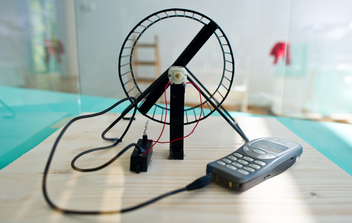 Auch eine Art, sein Handy mit Strom zu versorgen.