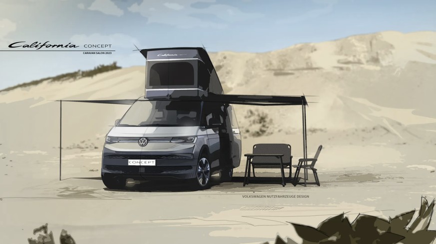 VW California Concept: Das Modell wird auf dem Caravan Salon 2023 in Köln stehen.