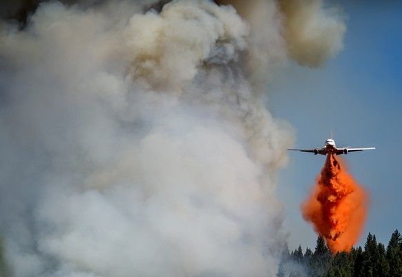 Löschen aus der Luft: Waldbrand in Kalifornien.