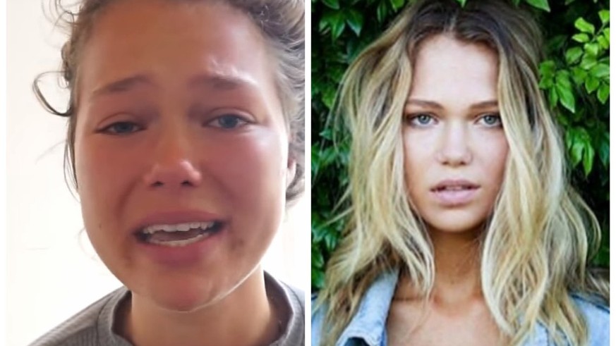 Rechts ein Instagram-Shoot von Essena O'Neill. Links ein Screenshot aus ihrem Kündigungs-Video.