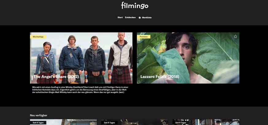 Der neue Schweizer Streaming-Dienst «Filmingo» will das Anti-Netflix sein