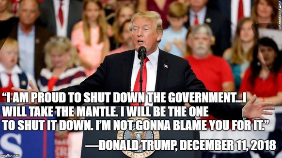 芦Rohrkrepierer禄: Trump bleibt im Streit um聽芦Shutdown禄 stur
Quick reminder.