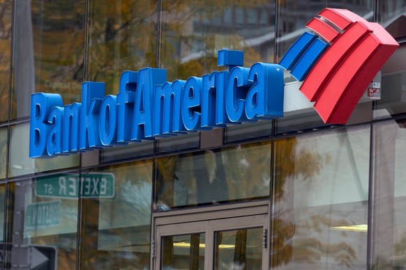 FILE - The Bank of America logo is seen on a branch office, Oct. 14, 2022, in Boston. Bank of America Earnings are reported on Tuesday. (AP Photo/Michael Dwyer, File)
Bank of America
