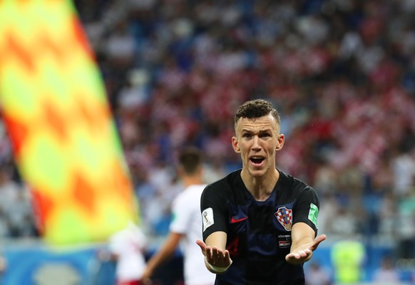 epa06856404 Ivan Perisic of Croatia reacts during the FIFA World Cup 2018 round of 16 soccer match between Croatia and Denmark in Nizhny Novgorod, Russia, 01 July 2018.

(RESTRICTIONS APPLY: Editori ...