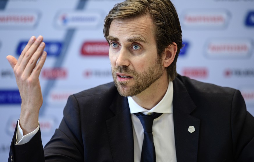 02.06.2016; Bern; Fussball - Medienkonferenz Swiss Football League; 
Claudius Schaefer, CEO Swiss Football League
 (Urs Lindt/freshfocus)