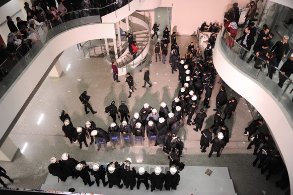 Erstürmung der Redaktion des «Zaman» am Freitag.