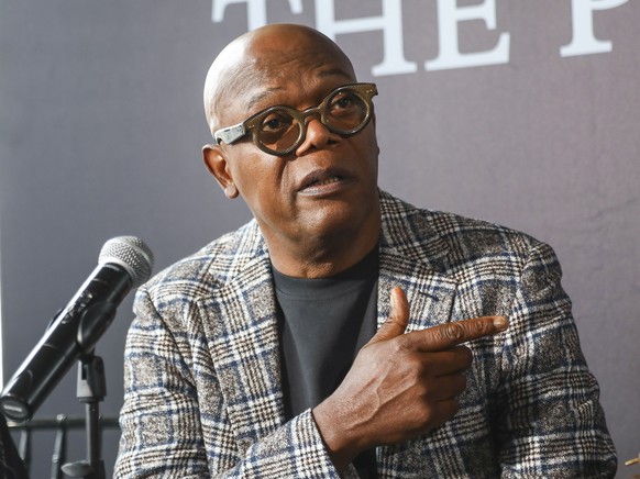 Actor Samuel L. Jackson attends a press conference for &quot;The Piano Lesson&quot; on Wednesday, Sept. 7, 2022, in New York. (Photo by Andy Kropa/Invision/AP)
Samuel L. Jackson