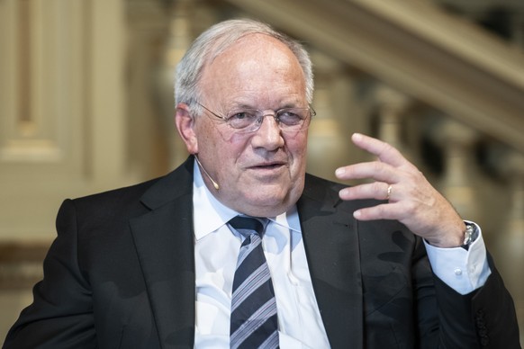 Bundesrat Johann Schneider-Ammann spricht beim Vierertreffen der deutschsprachigen Wirtschaftsminister, am Dienstag, 23. Oktober 2018, in Zuerich. Im Zentrum der Diskussionen an der ETH Zuerich steht  ...