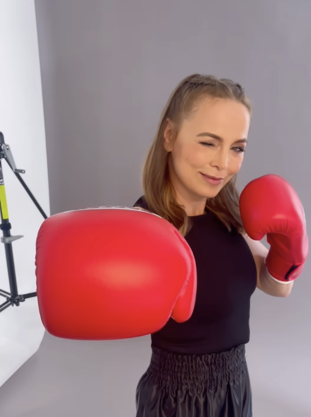 Regina Halmich bereitet sich intensiv auf den Kampf vor.