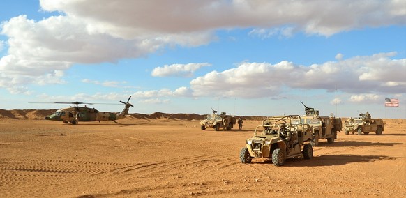 US-Truppen in der Nähe des Militärstützpunkts Al-Tanf in Syrien.