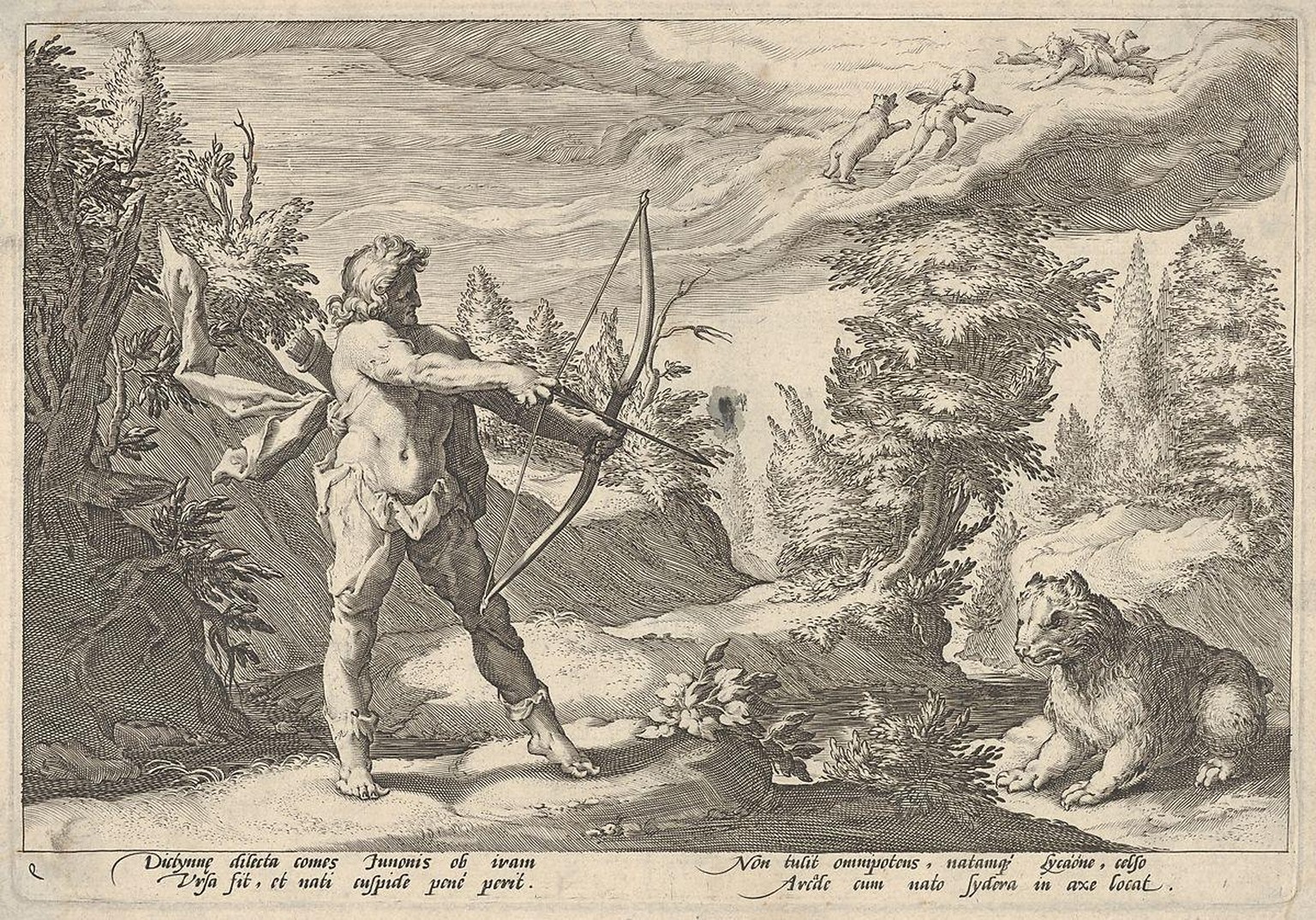 Nach Hendrick Goltzius: «Arkas und Kallisto» (ca. 1590).