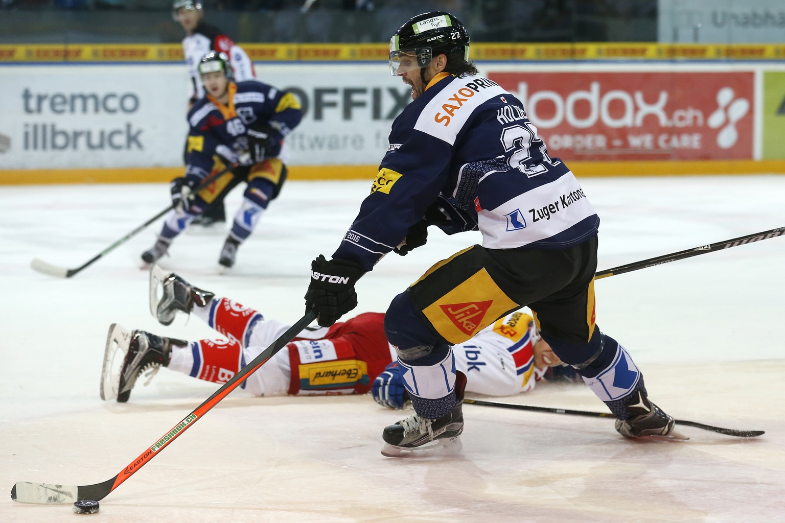 Bei allen vier Toren auf dem Eis: Josh Holden brillierte gestern beim Sieg gegen die Kloten Flyers.&nbsp;