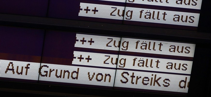 Nur ein Drittel des Bahnfernverkehrs konnte während den letzten Tagen aufrecht erhalten werden.