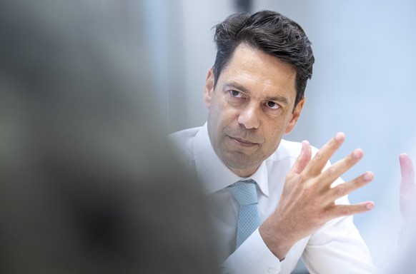 Stefan Brupbacher, Direktor Swiss Men, referiert an einem Medienhintergrundgespraech zum Thema &quot;Die Industrie ist ein verlaesslicher Partnerin der Klimapolitik&quot;, am Donnerstag 04. Juli 2019, ...
