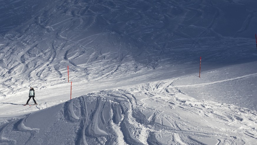 Das Skigebiet Titlis oberhalb Engelberg, aufgenommen am Mittwoch, 12. Dezember 2018. (KEYSTONE/Alexandra Wey)