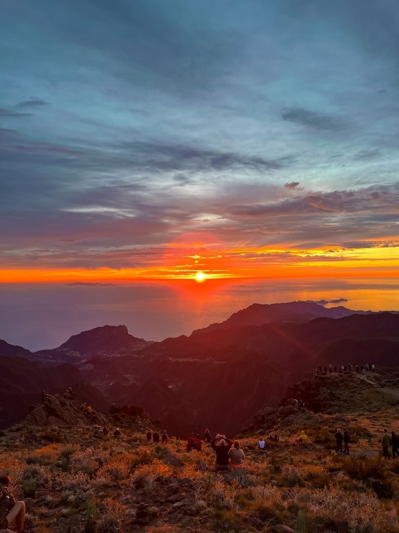 Der Sonnenaufgang auf dem Pico do Arieiro.