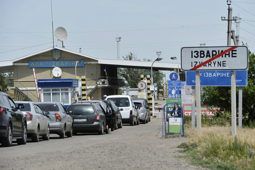 Dieser Grenzübergang bei Lugansk ist noch offen