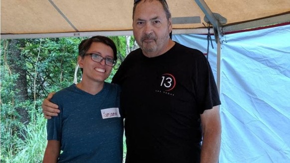 Susann Schuh und der Vater von Amanda Eller.