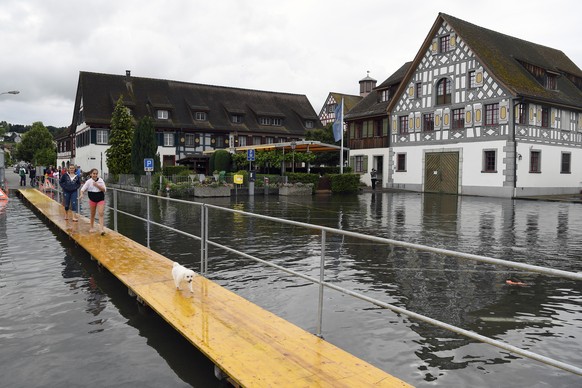 Land unter in Ermatingen (TG) am 19. Juni 2016.&nbsp;