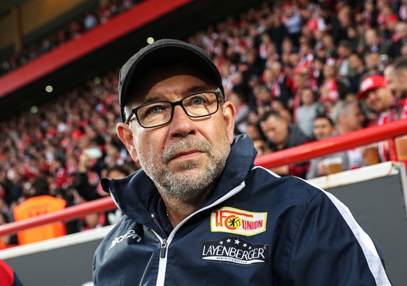 epa07606503 Union&#039;s coach Urs Fischer prior to the German Bundesliga relegation play-off second leg soccer match between 1. FC Union Berlin and VfB Stuttgart, in Berlin, Germany, 27 May 2019. EPA ...