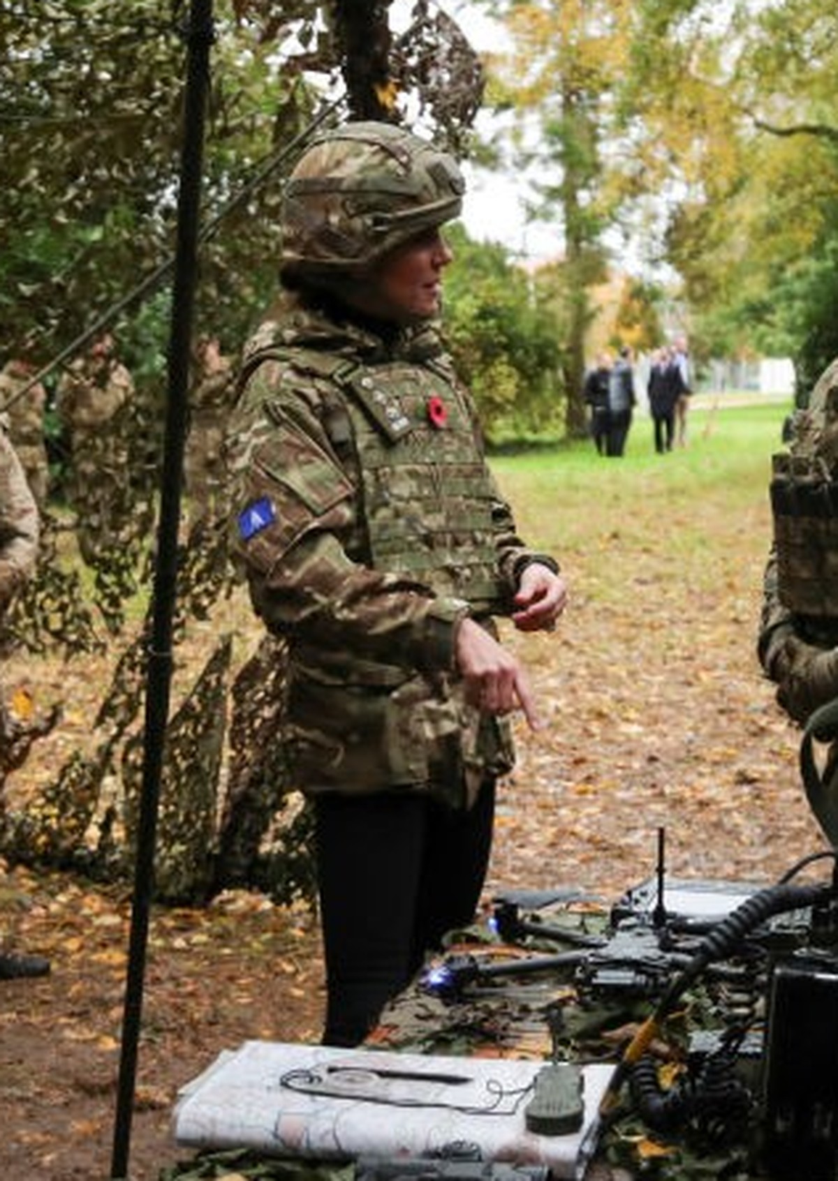 DEREHAM, ENGLAND - NOVEMBER 8: Catherine, Princess of Wales visits The Queen's Dragoon Guards Regiment for the first time as their Colonel in Chief on November 8, 2023 in Dereham, England. (Photo ...