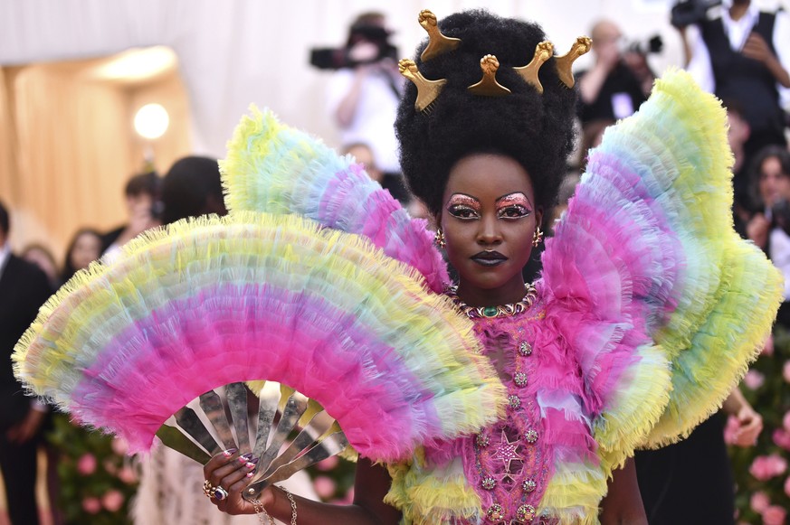 Lupita Nyong'o attends The Metropolitan Museum of Art's Costume Institute benefit gala celebrating the opening of the "Camp: Notes on Fashion" exhibition on Monday, May 6, 2019, in ...