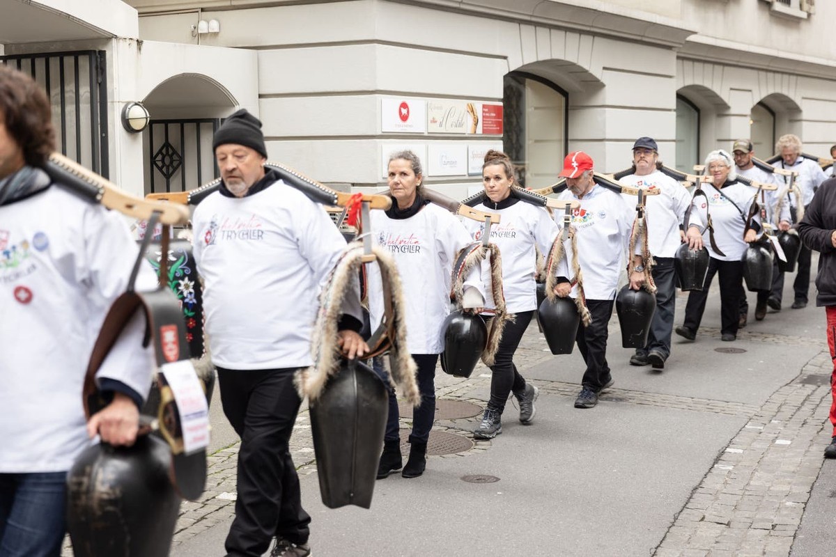 Proteste gegen die Corona-Massnahmen von den Freiheitstrychlern.