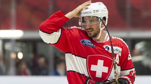 Switzerland&#039;s Roman Josi in action, during the friendly Ice Hockey match between Switzerland and Latvia in Weinfelden, Switzerland, Saturday, 04, May 2019. (KEYSTONE/Walter Bieri)