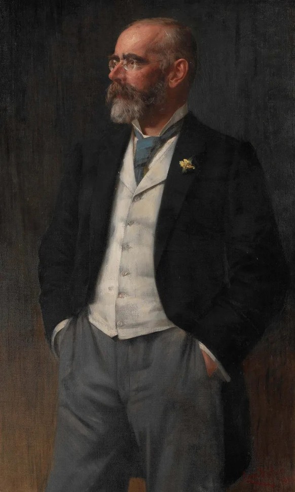 Porträt von Heinrich Angst, gemalt von Caspar Ritter, 1897.