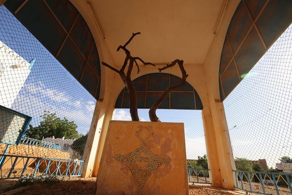 Die Überreste des alten Arbre du Ténéré.