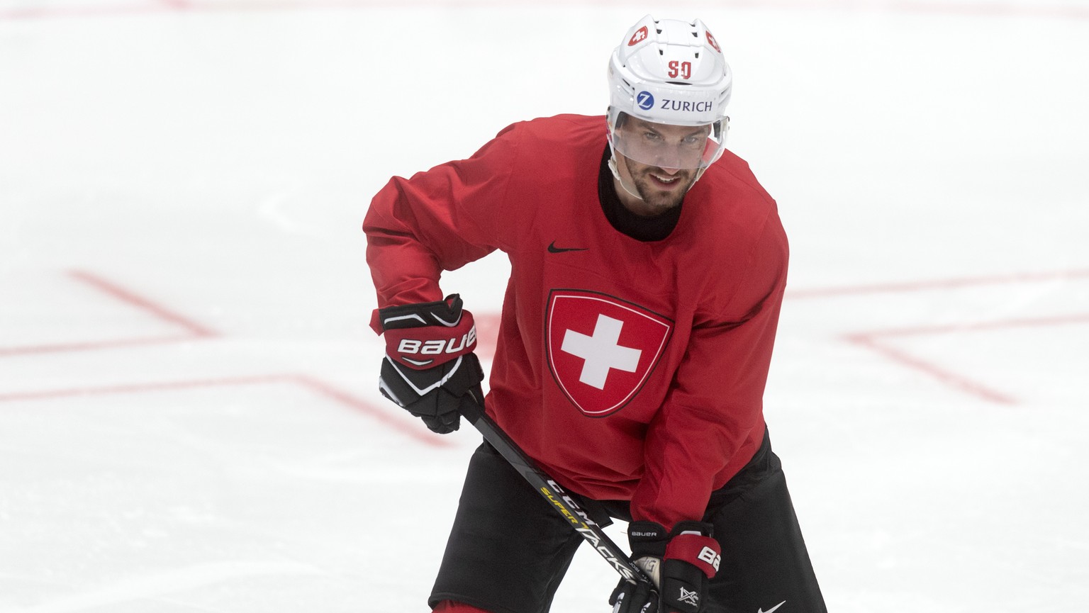 Switzerland&#039;s Roman Josi during a training session of the Swiss team at the IIHF 2019 World Ice Hockey Championships, at the Ondrej Nepela Arena in Bratislava, Slovakia, on Thursday, May 9, 2019. ...