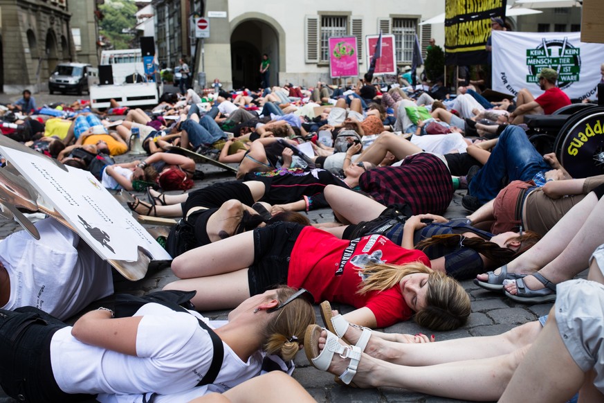 Laut den Organisatoren nahmen 700 Menschen an der Kundgebung teil.