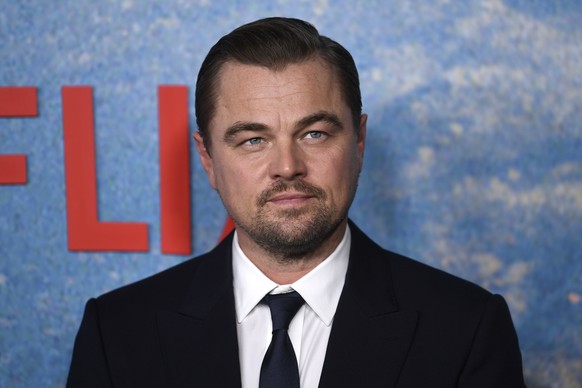 FILE - Leonardo DiCaprio attends the world premiere of &quot;Don&#039;t Look Up&quot; at Jazz at Lincoln Center on Dec. 5, 2021, in New York. DiCaprio testified Monday, April 3, 2023, at the trial of  ...