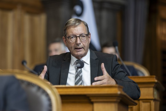 Josef Dittli, FDP-UR, spricht zur Finanzierung der Armee, an der Sommersession der Eidgenoessischen Raete, am Montag, 3. Juni 2024 im Staenderat in Bern. (KEYSTONE/Alessandro della Valle)