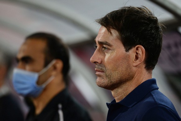 epa08699665 Al Ahly coach Rene Weiler before the Egyptian Premier League soccer match between Tanta and Al Ahly SC, in Cairo, Egypt, 26 September 2020. EPA/Mohamed Hossam